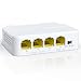 Produktbild YuanLey 4 Port PoE Extender Gigabit mit 3 PoE Ausgängen, IEEE 802.3af/at Mini 4 Kanal PoE Repeater 1000Mbps, Wand und DIN-Schiene Montieren Passthrough POE-Verstärker/Booster, Plug and Play