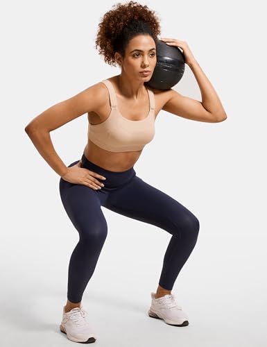Image of SYROKAN Front Adjustable Sports Bras for Women High Impact | Front Velcro Straps, Wirefree, Double layer Cups, U Back, No Bounce, Running Bra