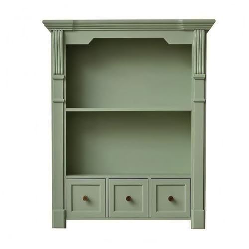 Tpbanrnge Vintage Wall Cabinet with Drawers, Wall-Mounted Display Organizer, Hanging Storage Shelf for Living Room, Bedroom and Entryway