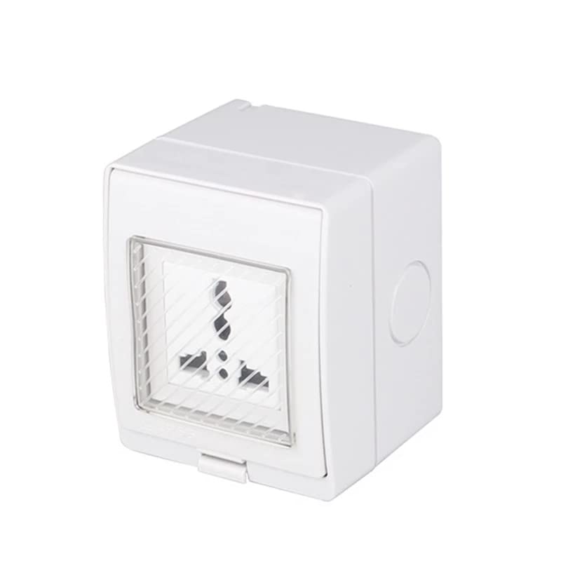 Protium Waterproof Smart plug work With Ewelink app, Alexa, Google & IFTTT, No Hub Required, Universal Output Wifi Socket, White