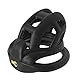 BDSMJOY 7.0 Cobra Peniskäfig Keuschheitskäfig Herren,3D Chastity Cage mit Super-Unsichtbar Schloss & 4 Arc Penis Ring Hodenringe,Keuschheitsgürtel Cock Cage Penis Käfig,BDSMs Spielzeug Hart (S)