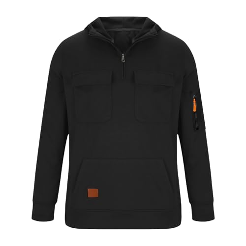 Hoodies For Boys Casual Quarter Zip Pullover Tractical Long Sleeve Outdoor Athletic Youth Sweathshirt Sports Hoodie3