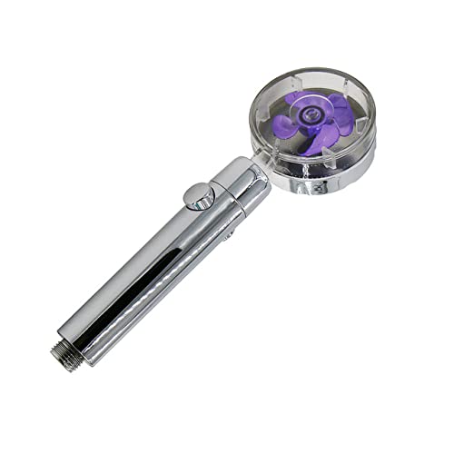 Pommeau de douche rotatif haute pression violet contre le manque de débit d'eau - 2