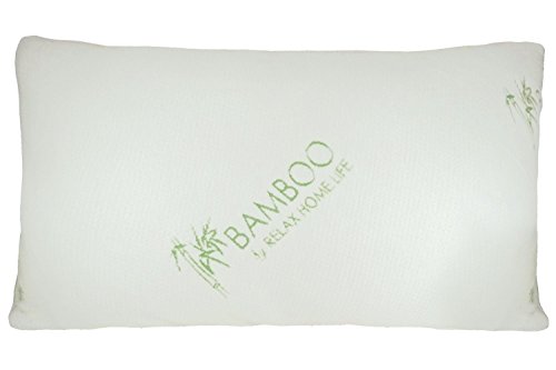 Bamboo By Relax Home Life - Bamboo Pillow With Shredded Down Alternative and Stay Cool Cover (Queen)