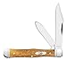 Case XX 58202 Antique Smooth Bone Handle 2 Blade Small Swell Center Jack, 6225 1/2 SS.