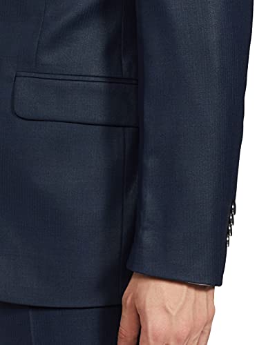 Image of Raymond Men's Wool Blend SB 2 BTN Peak Lapel-Cont FIT Suit-Dress Set