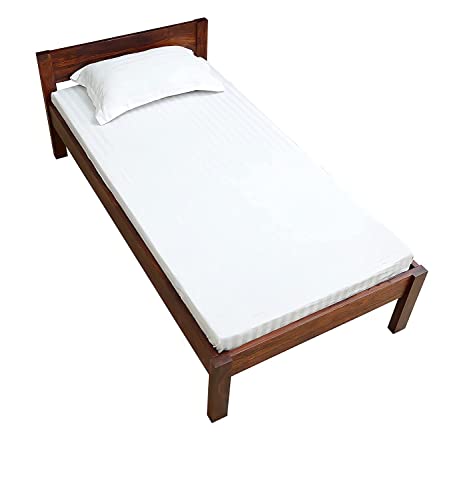 Image of CRAFT D ARTS Sheesham Wood Single Size Bed Without Storage | Wooden Single Bed | Space Saving Low Floor /Lying /Rise /Level /Profile Cot Bed for Bedroom | Honey Finish