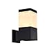 VONN Lighting 11" Modern VOW1772BL 5-Watt Integrated LED Outdoor Wall Sconce in Matt Black, 4.75"L x 7.5"W x 11"H