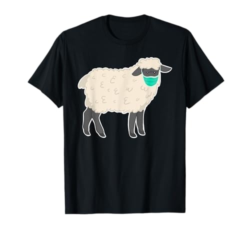 Anti-mask sheep with face mask Camiseta