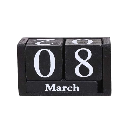Calendrier en bois de style pastoral blocs d'affichage haut de gamme