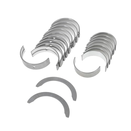 Motoforti Main Bearing and Connecting Rod Bearing Kit No.2102B000/230602B000 for Hyundai Accent 12-19 Engine CrankshaFt Rod Bearing Silver Tone Pcs