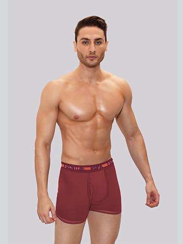 Image of RUPA Frontline Hunk Men Trunks | 100% Combed Cotton | Color May Vary | Pack of 5