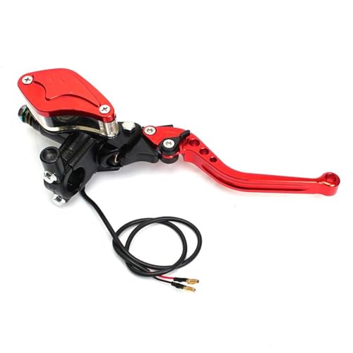 Moto frein embrayage maître-cylindre universel droit rouge 12.7mm