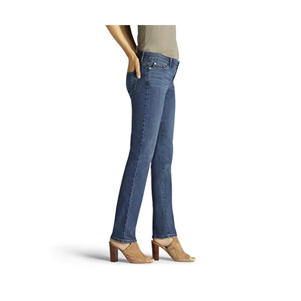 Lee-Womens-Petite-Flex-Motion-Regular-Fit-Straight-Leg-Jean Lee Women's Petite Ultra Lux Comfort with Flex Motion Straight Leg Jean Rayne 8 Petite