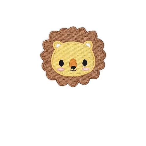 Parches para Ropa 10 Parches Bordados De Animales León Y Rana For Planchar En Ropa, Sombreros, Bolsos, Zapatos, Material Reparación, Decoración Teléfono, Accesorio DIY(10 pcs No.7)