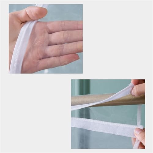 Garment Bags Dust Bag Dust Cover, Hanging Wardrobe Cover, Fully Closed Suit Set, Coat Down Jacket Hanging Bag Household Clothing dust Cover (Size : 50 * 60 * 120cm)3