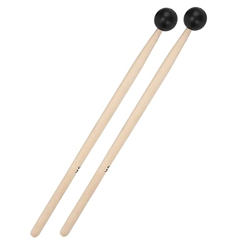 Baquetas para batería de madera maciza y mango antideslizante de goma, para músicos miniatura 5