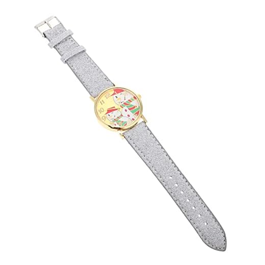 Crianças Assistem 2 Peças Relógio De Boneco De Neve De Natal Decoração Relógios De Pulso Feminino Presentes Para Estudantes Padrão De Boneco De Neve Colorido Relógio Infantil