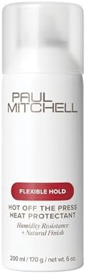 Paul Mitchell Hot Off The Press Heat Protectant, Humidity Resistance, Flexible Hold + Natural Finish, For All Hair Types