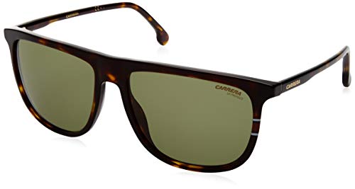 Carrera Men's 218/S Square Sunglasses, Havana Green/Green, 58mm, 16mm