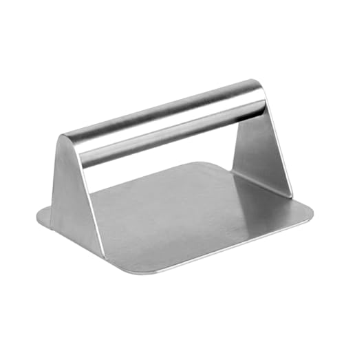 Cabilock Stainless Steel Burger Press Heavy Duty Grilling Tool for Patties Ergonomic Design Mold for for Bacon Ground Beef