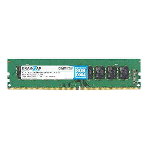 BRAINZAP 8GB DDR4 RAM SO DIMM PC4 2666V SA2 11 1Rx8 2666 MHz 1.2V CL19