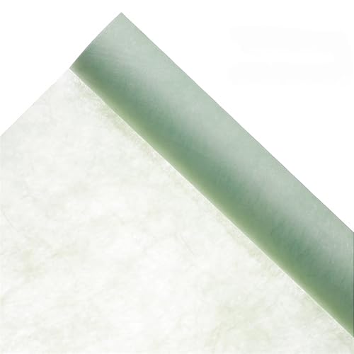 Coreani Di Cotone Da Imballaggio Di Carta Floreale In Tessuto Non Tessuto, Runner Da Tavolo, Bouquet Fodera, per Matrimonio，fioristi(Light Green)