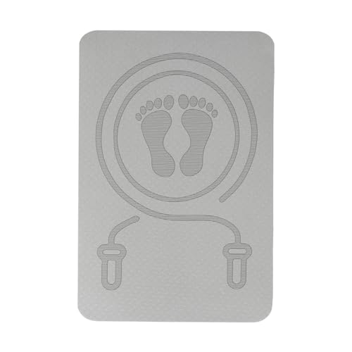 kowaku Jump Rope Mat Fitness Exercise Mat Protects Floors and Equipment Skipping Mat Jump Rope Pad for Indoor Outdoor Workout, Gray