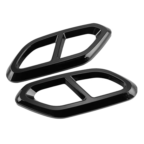 Couvercle Silencieux d'Échappement Premium en Acier Inox Noir pour Benz GLC 2023