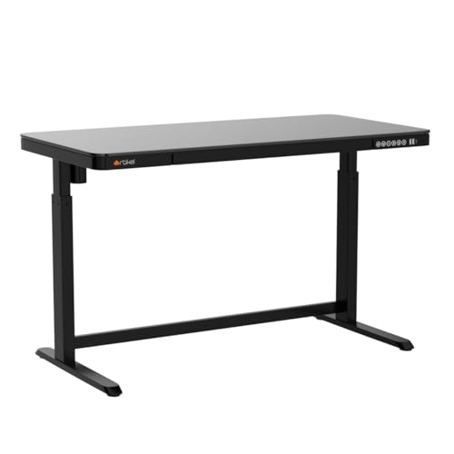 Image of ARTIKEL Case 1.0 Electric Height Adjustable Office Table DIY|100 Kg Wt.|Smart Panel USB & Type C Collision Sensor|Sit Stand Computer Desk|120 X 60 Cm| Brown (Black)