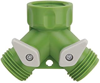 Martha Stewart MTS-TA2 2-Way Hose Tap Adapter Faucet Y-Splitter Connector, Gardening