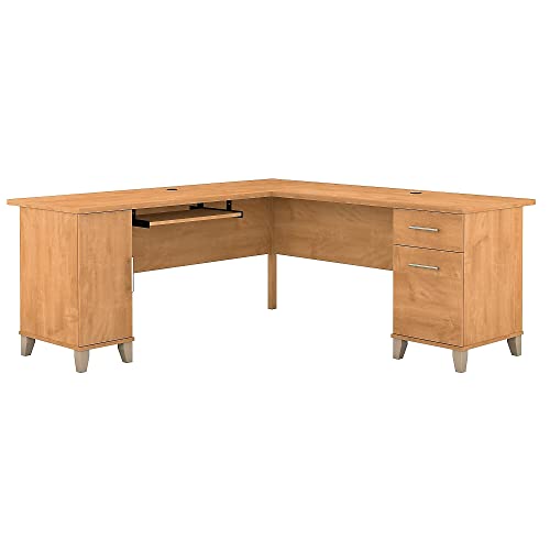 Bush Furniture Somerset 71W L Shaped Desk, Maple Cross #TOP4