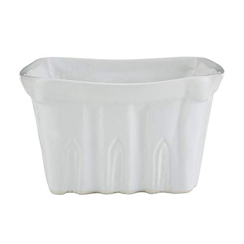 47Th & Main Porcelain Berry Basket, Small, White #TOP1
