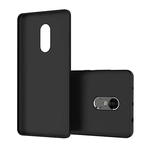 Image of Mobile Back Cover Case for Redmi Note 4 (Silicone Case|CameraProtection|Black SC1510)