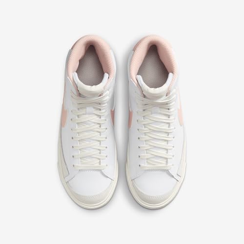 Nike Blazer Mid '77 Big Kids' Shoes (DA4086-128, White/Sail/Echo Pink)4