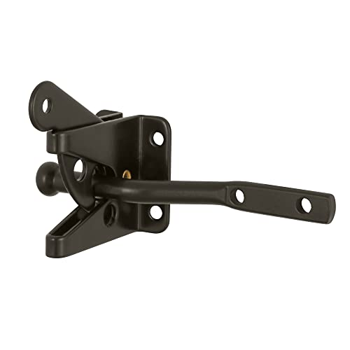Image of Design House 189407-ORB Self-Locking Heavy Duty Gate Latch 2-Pack Oil Rubbed Bronze