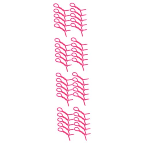 COLLBATH 40 Pcs Hair Curling Perm Rods Flexible Silicone Spiral Hair Rollers Easy to Use Portable Styling Tool for Waves Curls