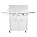 Lion 32 Inch Stainless Steel Propane Gas Grill On Cart
