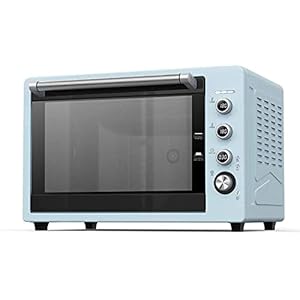 Mini Oven, Convectie Aanrecht Broodrooster Oven 62L Verstelbare Temperatuur Timer Dubbele Glazen Deur Elektrische Oven