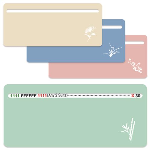 Ckoytals Mahjong Line Finder, mahjong Accessories, Pack of 4