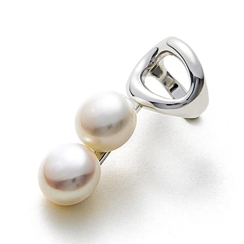 CParavano-Ear-Cuff-for-Women-Silver-Ears-Clip-for-Women-Drop-Dangle-Earrings-for-Women-Pearl-Earrings-for-Women-No-Piercing-Cartilage-Ear-Cuff-Adjustable-Ear-Clip