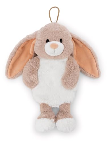 NICI Wärmflasche Hase Fjella 300ml 35cm - braun - Kuscheliges Wärmetier ab 10 Monaten – Plüschtier-Wärmflasche, Wärmebeutel für Kinder und...