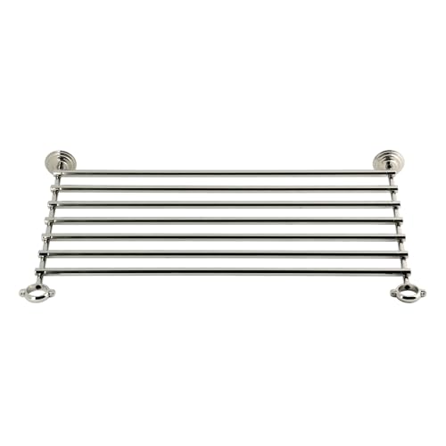 Kingston Brass VBHSB28186 Covington Console Leg Storage Shelf for VBH281833x Series, Polished Nickel