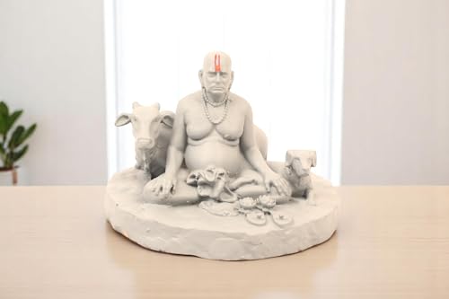 Image of KariGhar Swami Samarth Idol Perfect for Car Dashboard and House Warming Size 3 inch