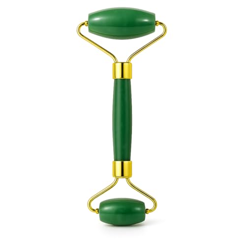 Rolo de Jade | Massageador Facial e Corporal, Anti-Idade, Reduz Rugas, Inchaço e Olheiras, Relaxa Músculos, Spa Completo em Casa