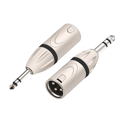 Adaptateur TRS vers XLR mâle D1051 pour câble guitare et audio