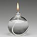 Firefly Fuels Refillable Glass Candle - Liquid Bliss Petite Orb Reusable Oil Candle for Restaurant Ambience, Indoor Lighting and Outdoor Events. Use with Liquid Paraffin or Lamp Oil