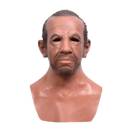 Qianderer Realistico lattice vecchio maschera viso spaventosa halloween horror halloween cosplay party mascherata costume accessori di scena