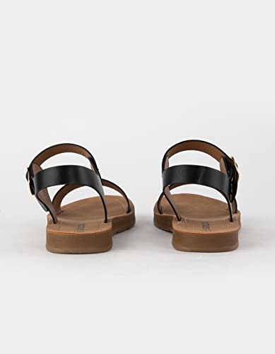 Soda Comfort Ankle Sandals Black #TOP2
