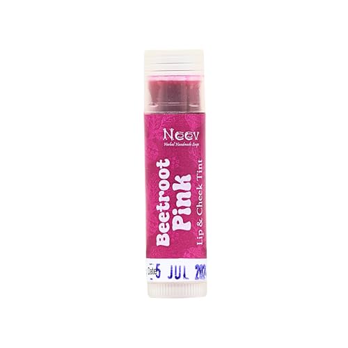 Image of Neev Luxurious Herbal Lip & Cheek Tint � Pink | 100% Organic, Nourishing & Chemical-Free Beauty Essential for Women